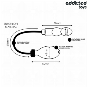 Addicted Toys-Plug anale Gonfiabile Modello 1-Silicone · Giocattoli anali (immagine 6)