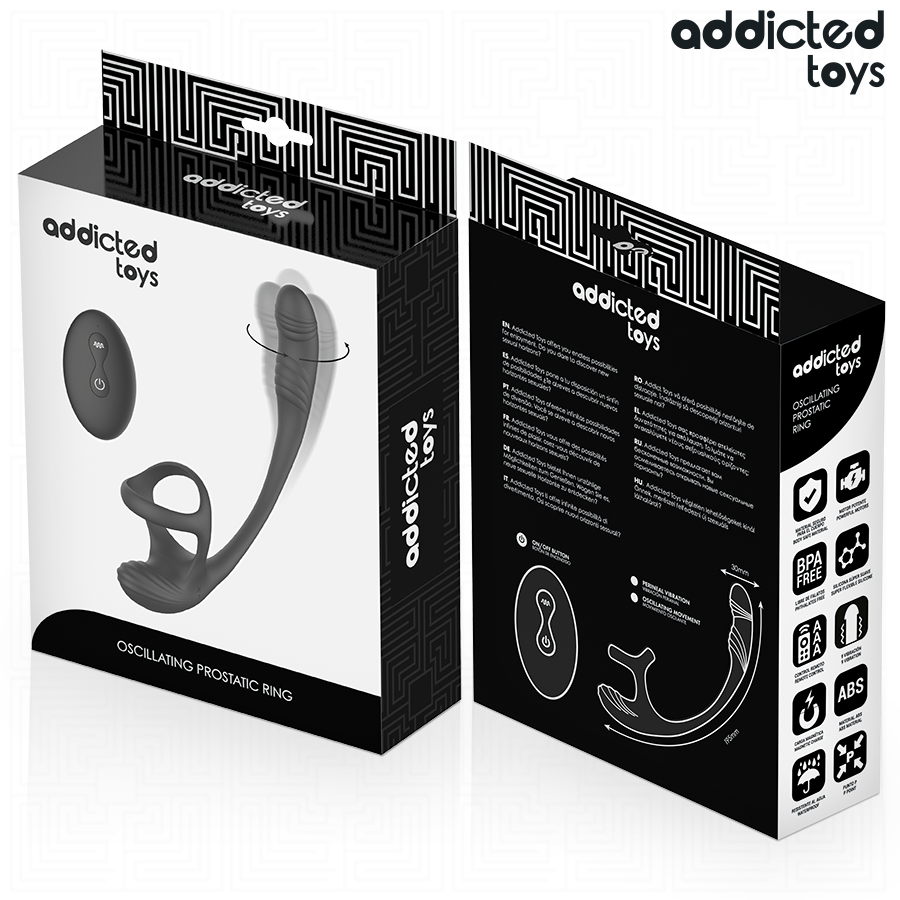 Addicted Toys-Plug anale con Vibrazione, Movimento 360o e Stimolatore · Giocattoli anali (imaginea 8)