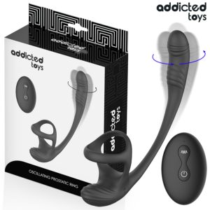 Addicted Toys-Plug anale con Vibrazione, Movimento 360o e Stimolatore