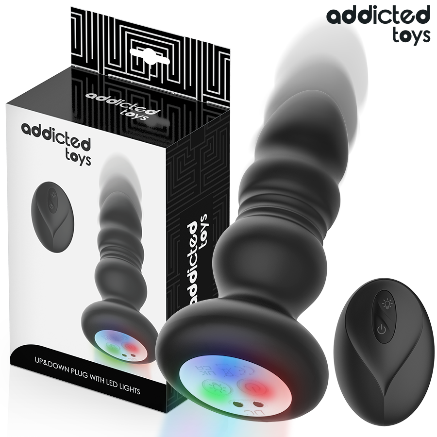 Addicted Toys-Plug anale con Impulsi e Vibrazioni, Telecomando 1 Addicted Toys-Plug anale con Impulsi e Vibrazioni, Telecomando · Giocattoli anali