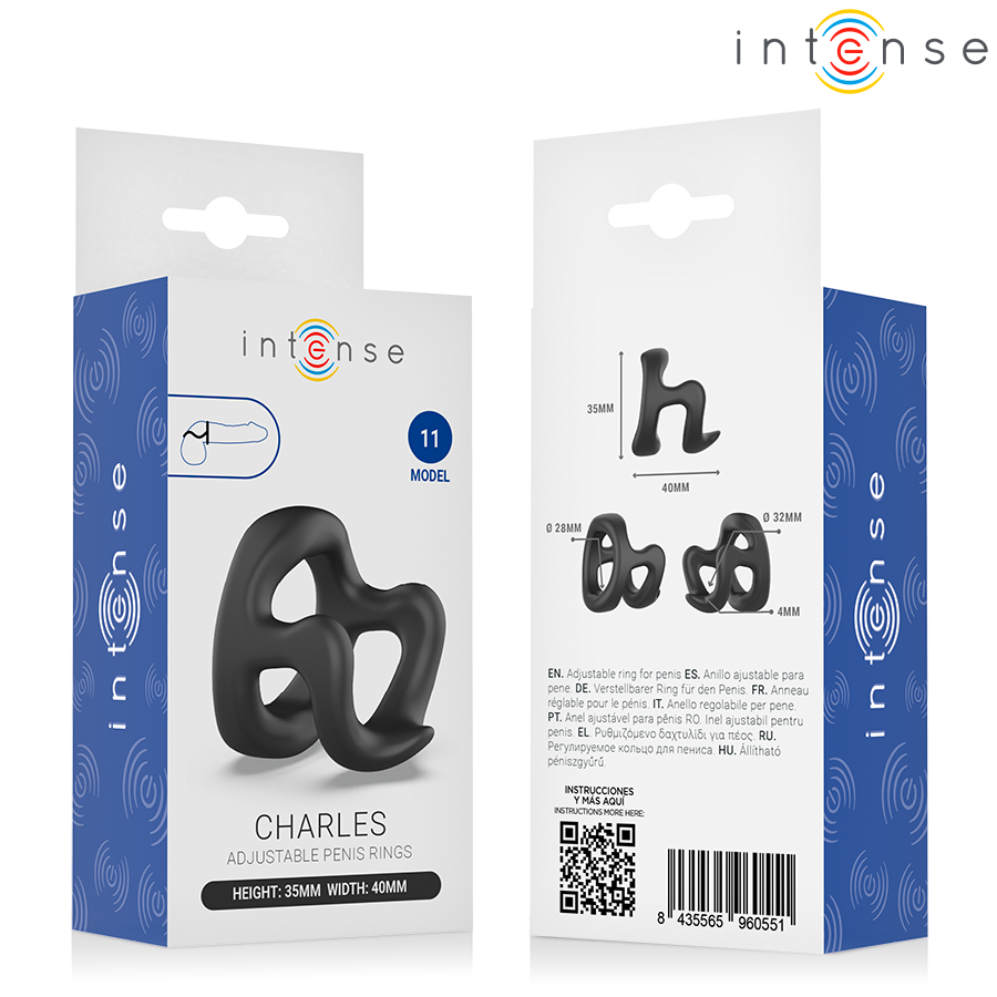 Intense For Him-Charles Anello Regolabile per Penis Model 11 · Anelli & Guaine per pene (imaginea 6)