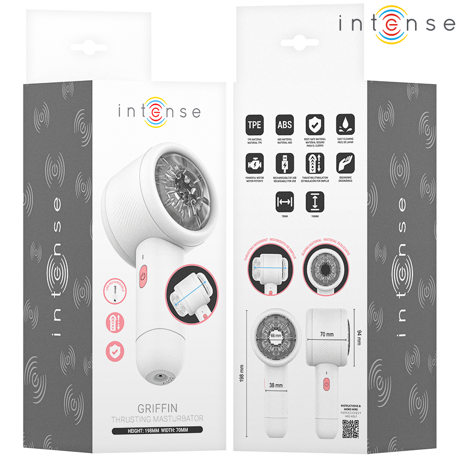 Intense For Him-Griffin Masturbatore ad Impulso Avanzato-TPE, 7 2 Intense For Him-Griffin Masturbatore ad Impulso Avanzato-TPE, 7 · Masturbatori (imaginea 2)