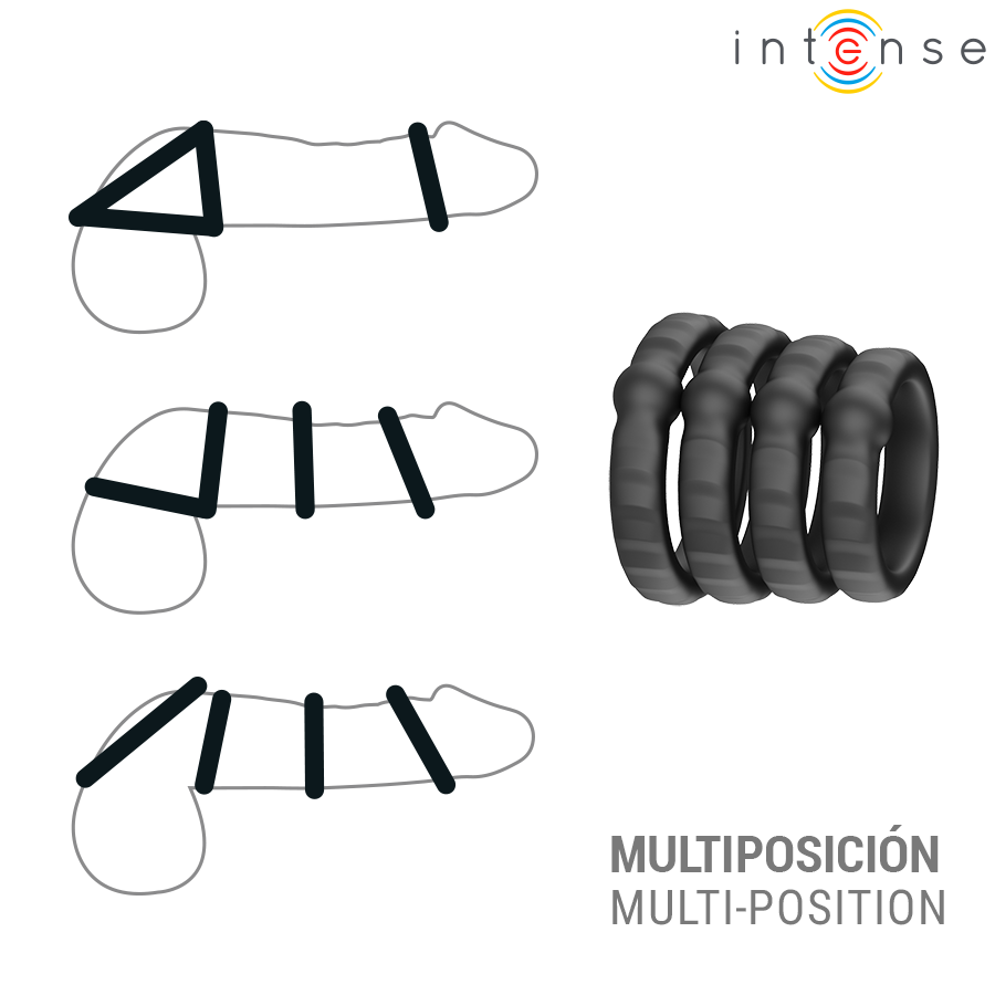 Intense For Him-Michiel Set di 4 Anelli per il Pene Modello 10 3 Intense For Him-Michiel Set di 4 Anelli per il Pene Modello 10 · Anelli & Guaine per pene (imaginea 3)