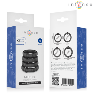 Intense For Him-Michiel Set di 4 Anelli per il Pene Modello 10 · Anelli & Guaine per pene (imaginea 6)