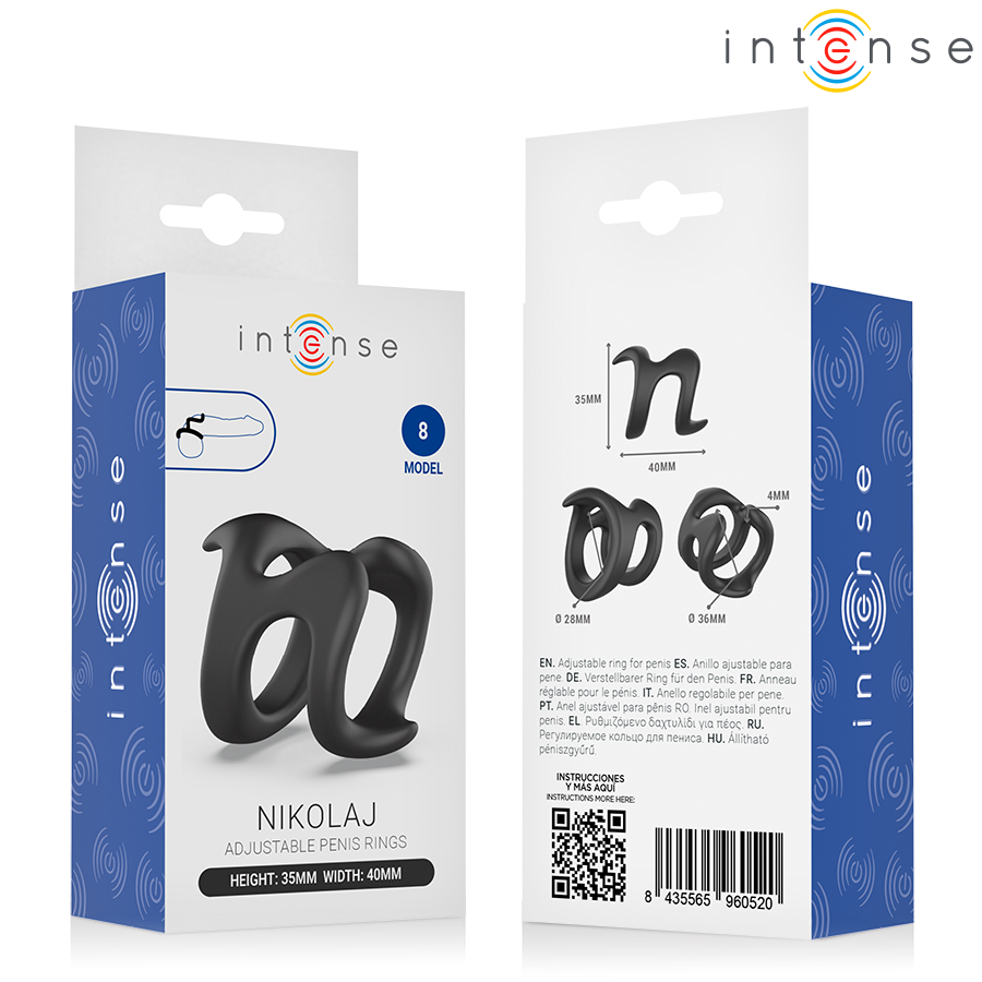 Intense For Him-Nikolaj Anello Regolabile per Penis Model 8 · Anelli & Guaine per pene (imaginea 6)
