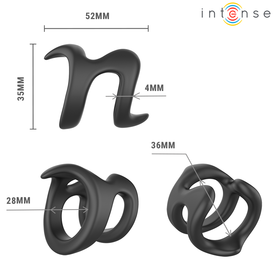Intense For Him-Nikolaj Anello Regolabile per Penis Model 8 · Anelli & Guaine per pene (imaginea 5)