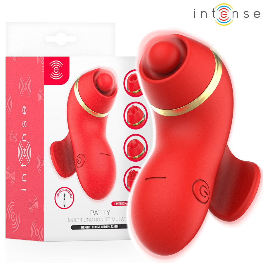 Intense High Tech-Patty Stimolatore a 4 teste, Suzione · Vibratori