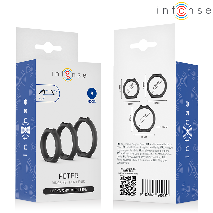 Intense For Him-Peter Set di 3 Anelli per il Pene Model 9 6 Intense For Him-Peter Set di 3 Anelli per il Pene Model 9 · Anelli & Guaine per pene (imaginea 6)