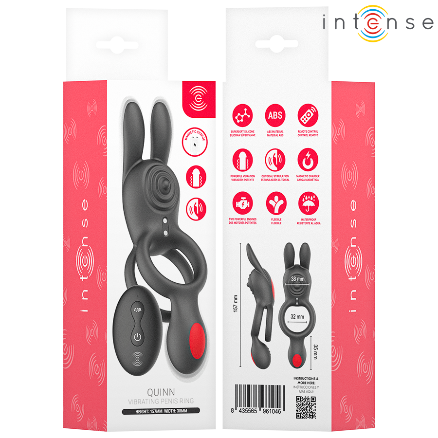 Intense For Him-Quinn Anello Vibratore con Doppia Vibrazione · Anelli & Guaine per pene (immagine 4)