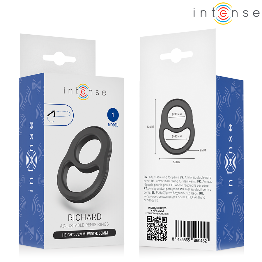 Intense For Him-Richard Anello Doppio per Pene Modello 1 · Anelli & Guaine per pene (immagine 5)