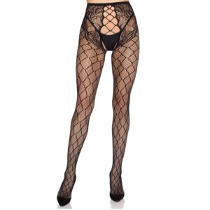 Leg Avenue Hosiery-Dress Rete 1966 con Slip Tagliato, Nero - One 11 Leg Avenue Hosiery-Dress Rete 1966 con Slip Tagliato, Nero - One · Lingerie sexy donna (imaginea 5)