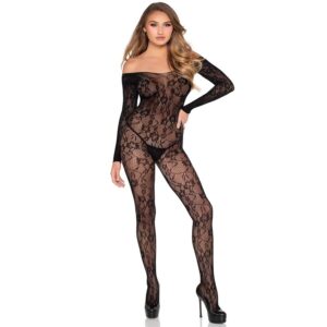 Leg Avenue Bodystockings-89366 Bodystocking in pizzo Nero 12 Leg Avenue Bodystockings-89366 Bodystocking in pizzo Nero · Lingerie sexy donna (imaginea 5)