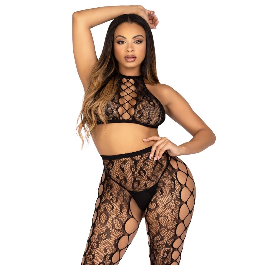 Leg Avenue Sets-89372 Top Crop e Collant senza Sedile Neri - One 6 Leg Avenue Sets-89372 Top Crop e Collant senza Sedile Neri - One · Lingerie sexy donna (imaginea 6)