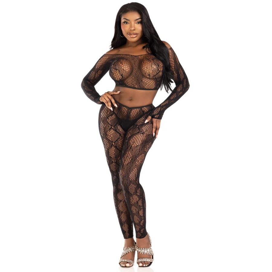 Leg Avenue Sets-89373 Python Crop Top e collant senza gambe 4 Leg Avenue Sets-89373 Python Crop Top e collant senza gambe · Lingerie sexy donna (imaginea 4)