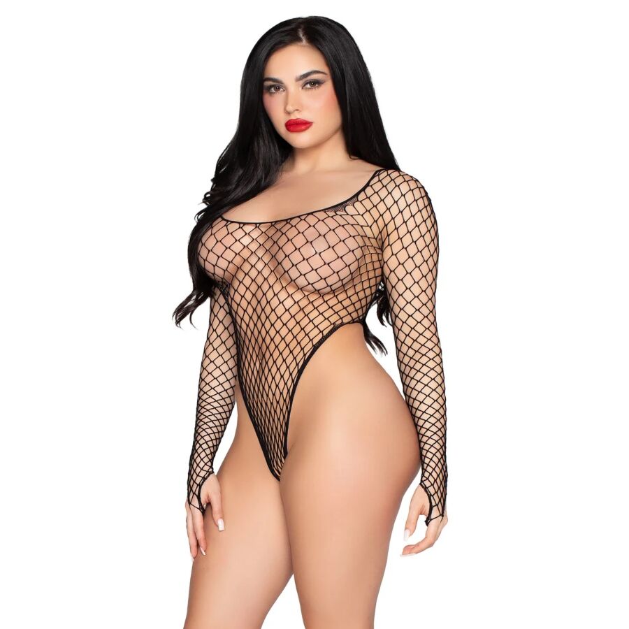 Leg Avenue Sets-89377 Corpo Rete industriale ad alto taglio · Lingerie sexy donna (imaginea 3)