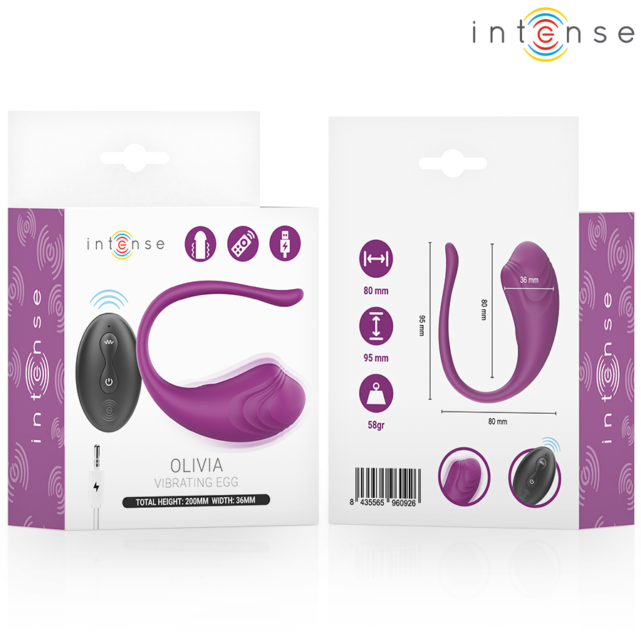 Intense Remote Control-Olivia Uovo Vibratore Ricaricabile · Vibratori (imaginea 11)
