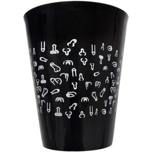Diablo Picante-Tazza Nero 500 ml con Peni Bianchi