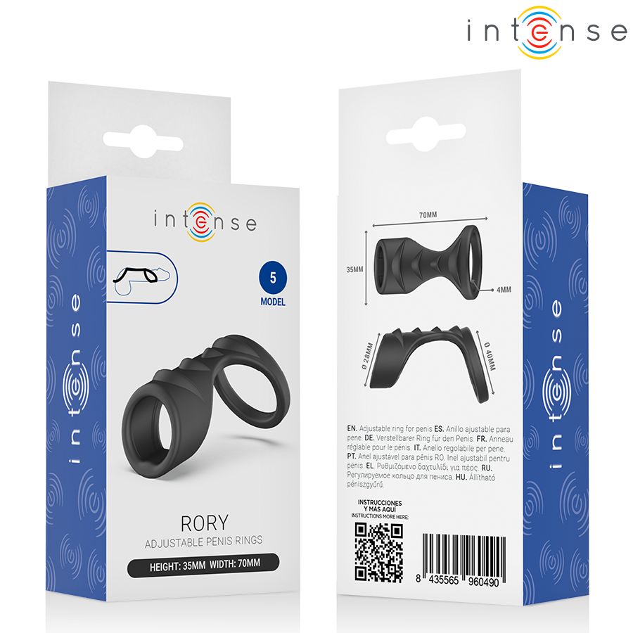 Intense For Him-Rory Anello fallico Regolabile Model 5 · Anelli & Guaine per pene (immagine 7)