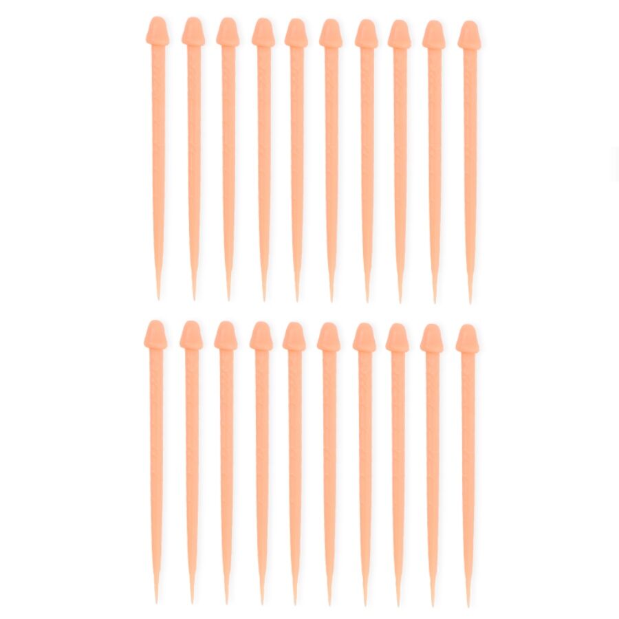 Diablo Picante-20 stuzzicadenti a forma di pene — DIVERTY SEX · Articoli divertenti