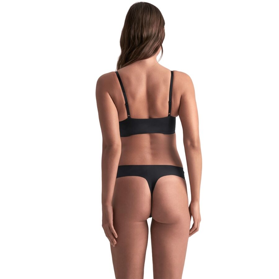 Bye Bra-Tanga Invisible Set 2 Pezzi Beige e Nero · Lingerie sexy donna (immagine 7)