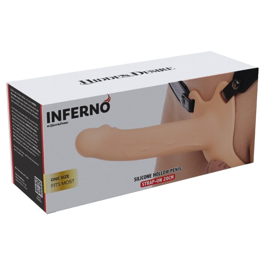 Hidden Desire-Inferno Guaina Pene Strap-on 20 cm-Silicone · Anelli & Guaine per pene (immagine 6)