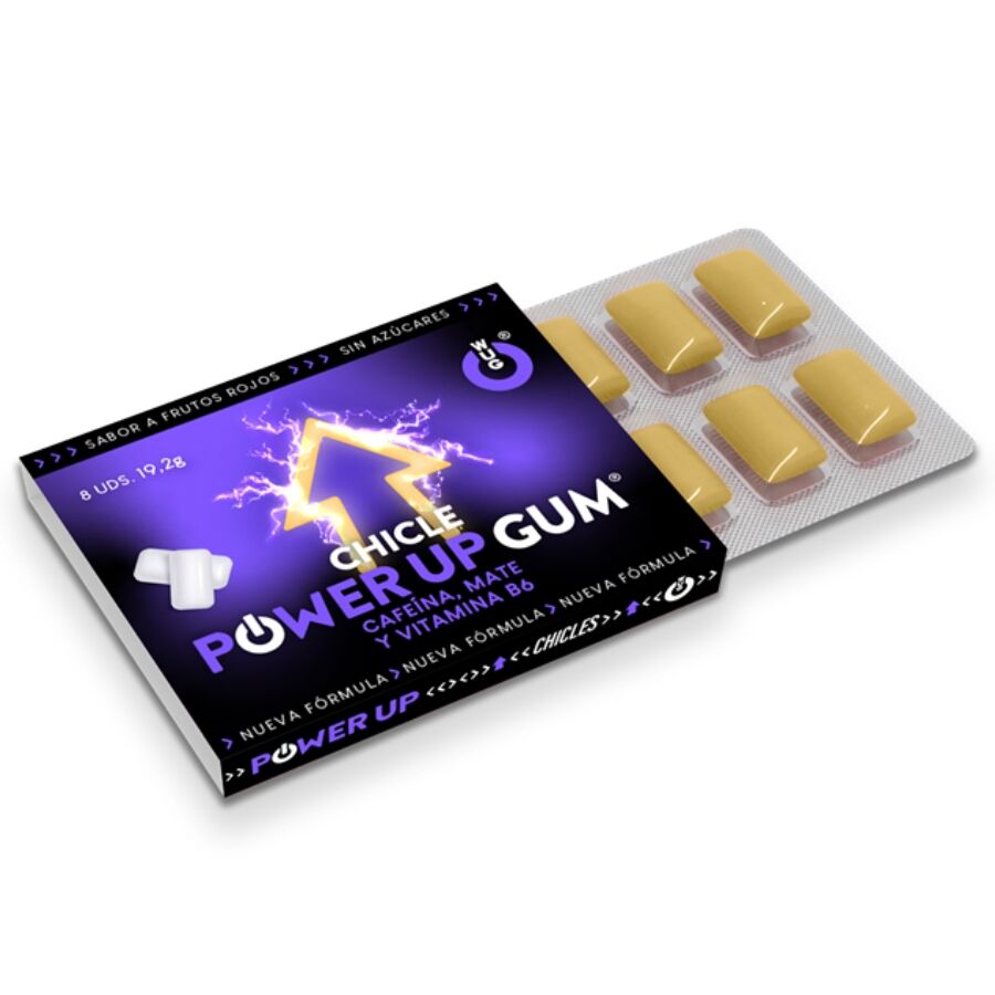 WUG-Gomma Energizzante Power Up 8 Pezzi 1 WUG-Gomma Energizzante Power Up 8 Pezzi · Integratori alimentari