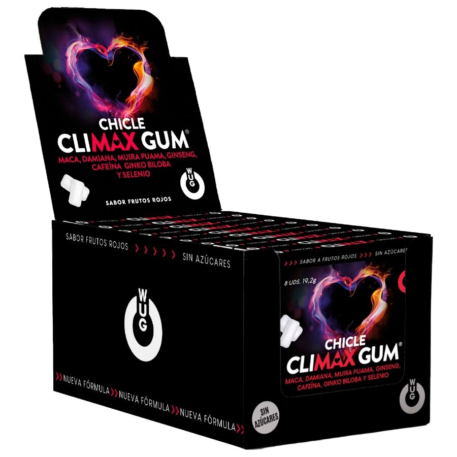 WUG-Gomme Sex Senza Climax Display 12 x 8 Pezzi · Integratori alimentari
