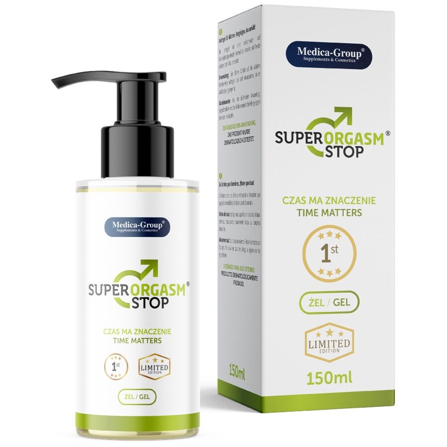 Medica Group-Super Orgasm Stop Gel Intimo per Uomini 150 ml