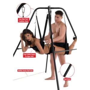 Hidden Desire-Estrema culla sessuale per coppia con Stand-Metal · Bondage & Manette (imaginea 5)