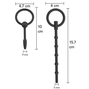 Hidden Desire-Extreme Advanced Set 2 Plug Uretrali-Silicone · Accessori BDSM (immagine 4)