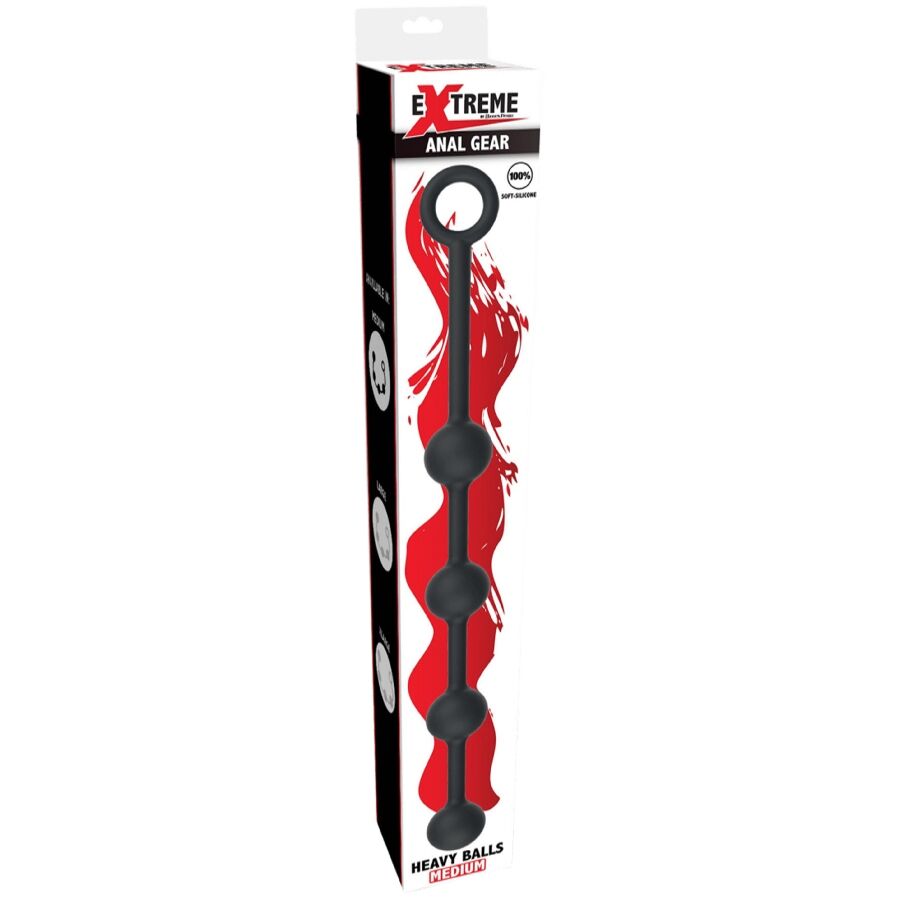 Hidden Desire-Extreme Heavy Anal Balls Medium-Silicone · Accessori BDSM (immagine 3)