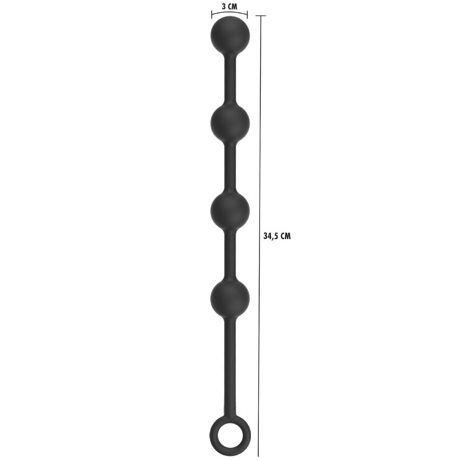 Hidden Desire-Extreme Heavy Anal Balls Medium-Silicone · Accessori BDSM (immagine 5)