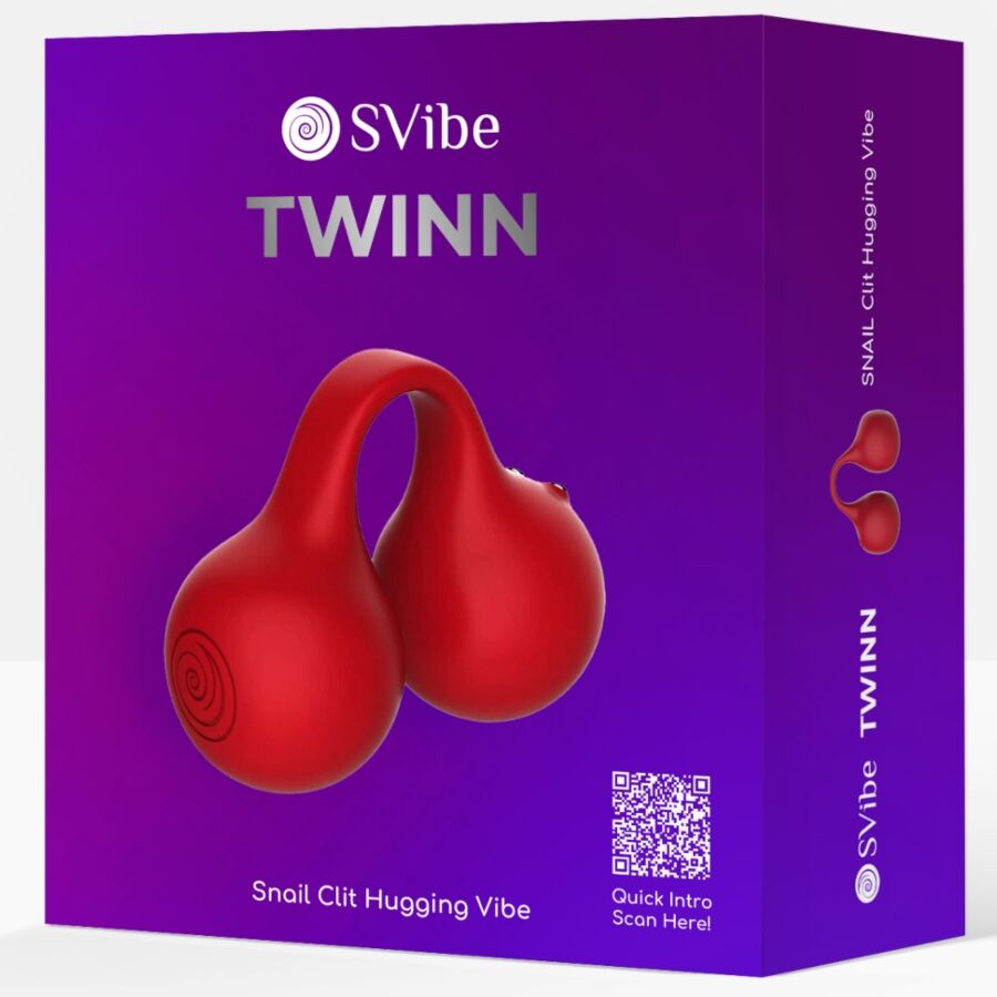 Snail Vibe-Twinn Cherry Vibratore di Dito-Silicone · Masturbatori (immagine 2)