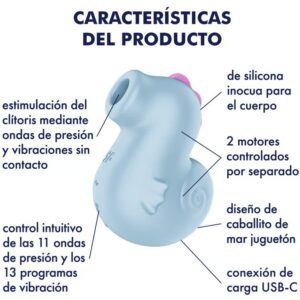 Satisfyer Air Pulse-Sea Pony Vibratore e Stimolatore con Pulse 10 Satisfyer Air Pulse-Sea Pony Vibratore e Stimolatore con Pulse · Vibratori (imaginea 5)