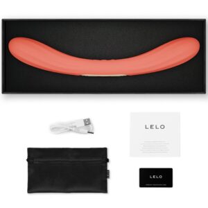 Lelo-Boomerang Vibratore a due teste Rosso Coral-Silicone, 12 · Giocattoli per coppie (imaginea 4)