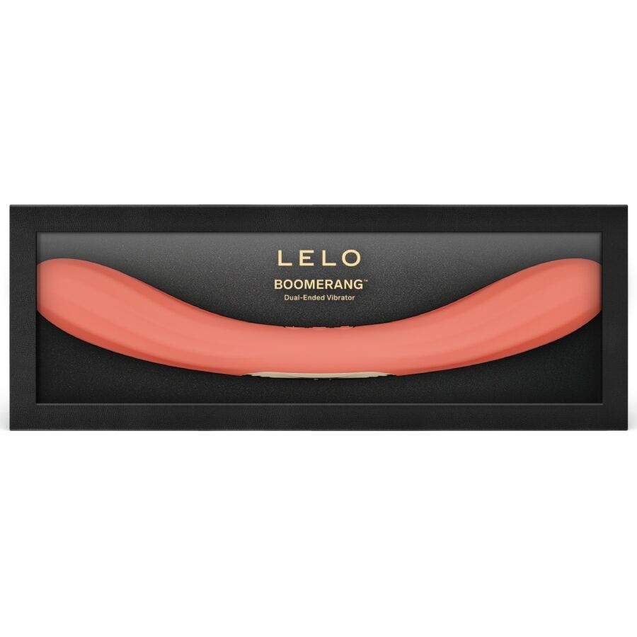 Lelo-Boomerang Vibratore a due teste Rosso Coral-Silicone, 12 · Giocattoli per coppie (imaginea 5)