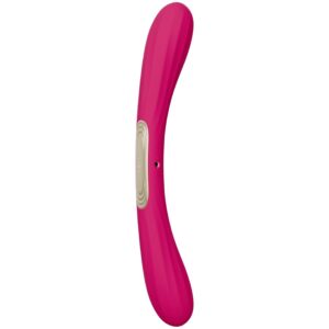 Lelo-Boomerang Doppio Vibratore, Ciliegia-Silicio, 12 velocità