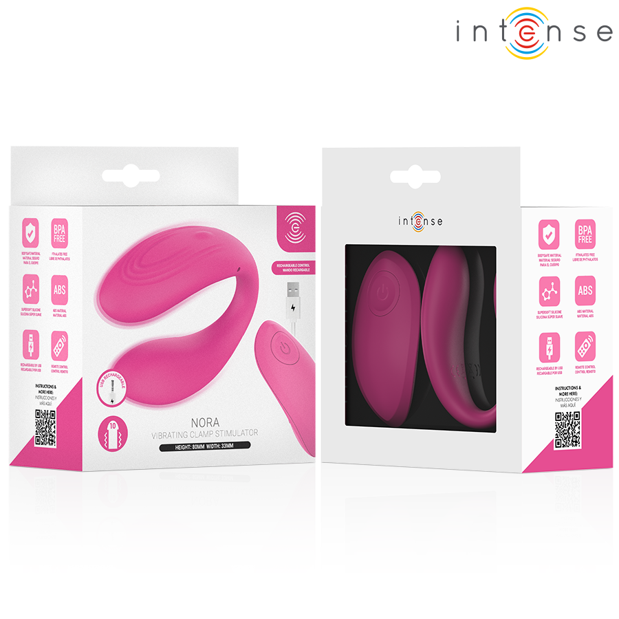 Intense-Nora Vibratore a Forma di U con Telecomando · Vibratori (immagine 3)