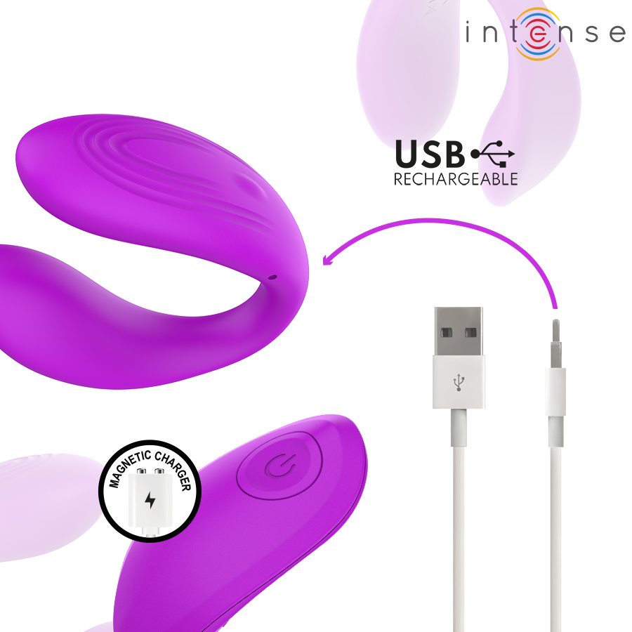 Intense-Nora Vibratore a Forma di U con Telecomando · Vibratori (immagine 16)