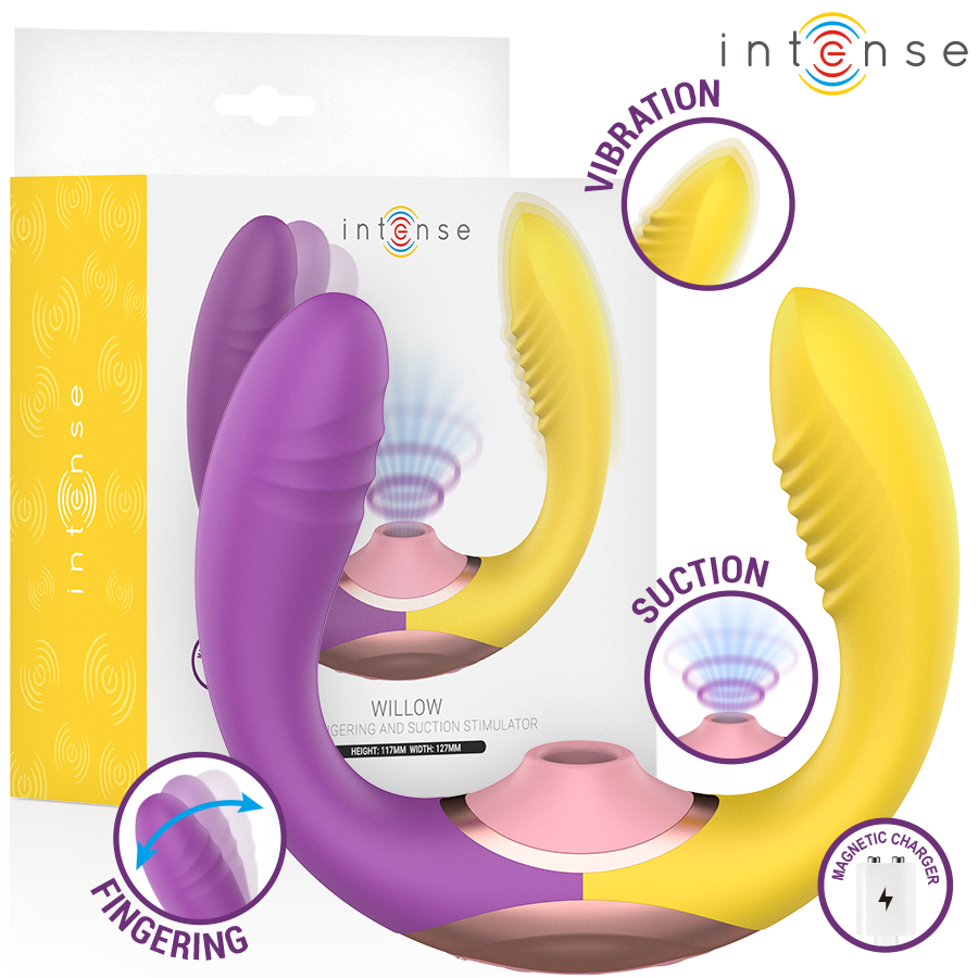 Intense High Tech-Willow 3-in-1 Stimolatore con Suzione 1 Intense High Tech-Willow 3-in-1 Stimolatore con Suzione · Vibratori