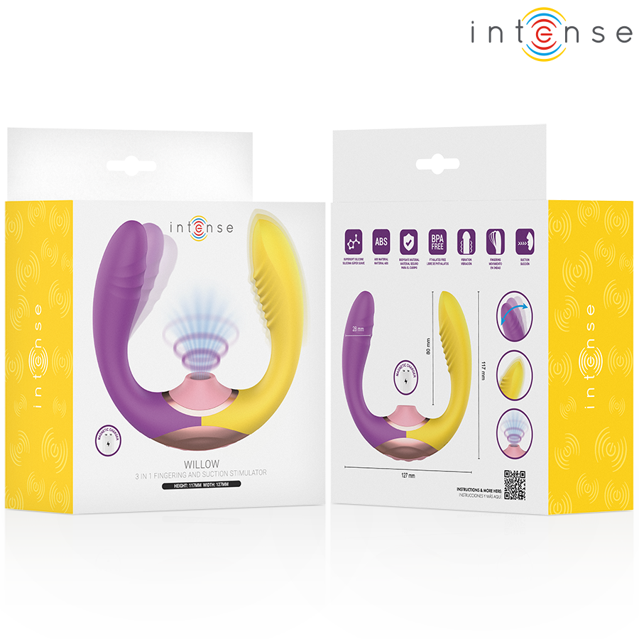 Intense High Tech-Willow 3-in-1 Stimolatore con Suzione 6 Intense High Tech-Willow 3-in-1 Stimolatore con Suzione · Vibratori (imaginea 6)