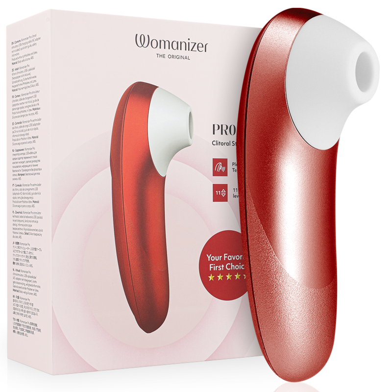 Womanizer-Pro Vibrante Stimolatore Clitoride Burgundy-Silicone, 10 1 Womanizer-Pro Vibrante Stimolatore Clitoride Burgundy-Silicone, 10 · Vibratori