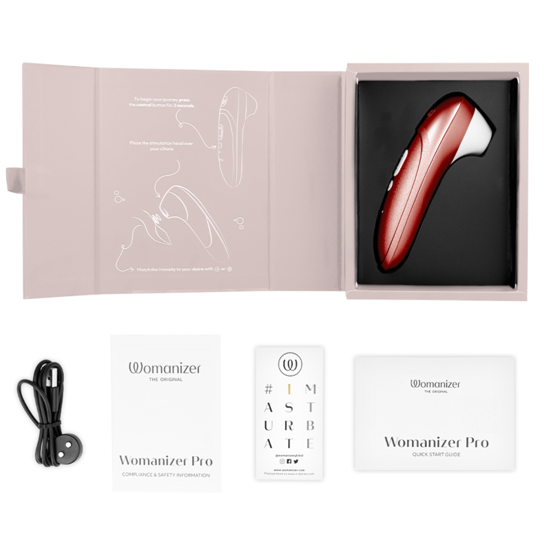 Womanizer-Pro Vibrante Stimolatore Clitoride Burgundy-Silicone, 10 6 Womanizer-Pro Vibrante Stimolatore Clitoride Burgundy-Silicone, 10 · Vibratori (immagine 6)