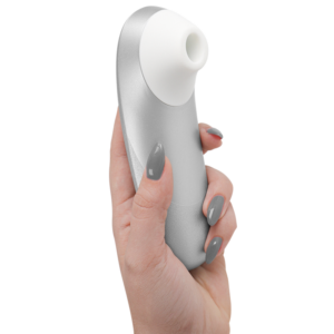 Womanizer-Pro Vibrant Stimolatore del Clitoride Silver Grey-Silicone · Vibratori (immagine 6)