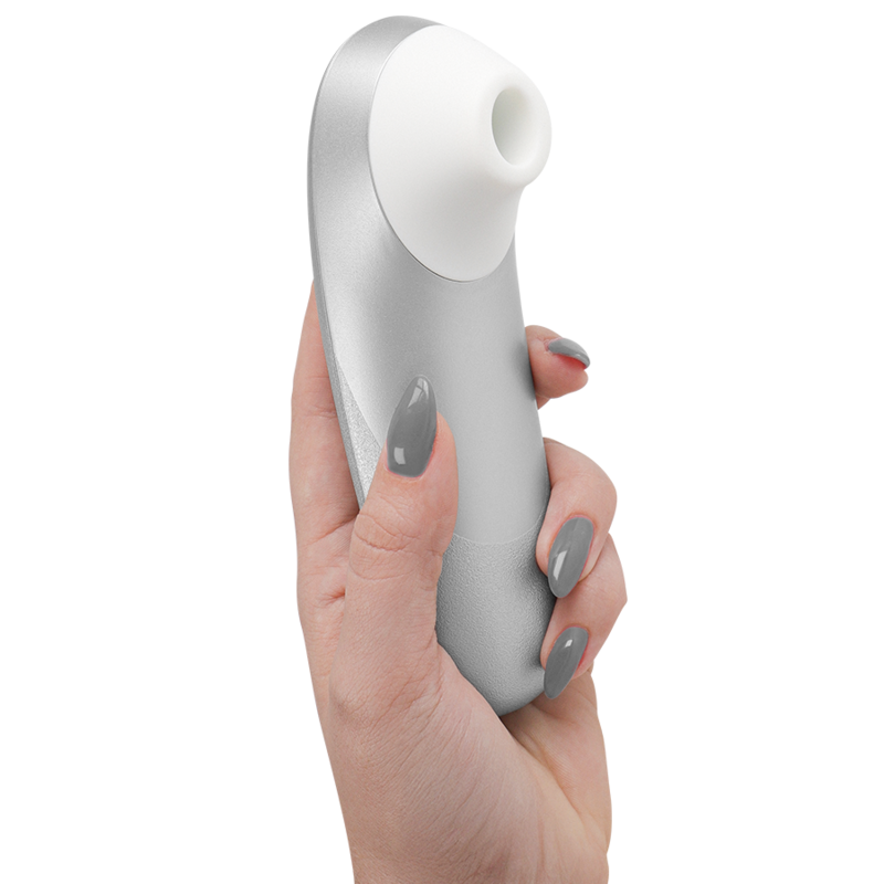 Womanizer-Pro Vibrant Stimolatore del Clitoride Silver Grey-Silicone · Vibratori (immagine 6)