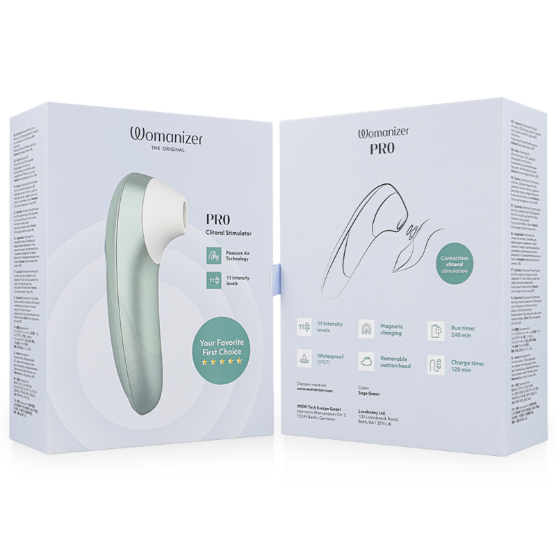 Womanizer-Pro Vibrante Stimolatore Clitorideo Verde Salvia-Silicone · Vibratori (imaginea 6)