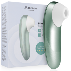 Womanizer-Pro Vibrante Stimolatore Clitorideo Verde Salvia-Silicone · Vibratori