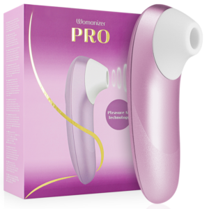 Womanizer-Pro Vibrante Stimolante Clitorideo Lilla-Silicone, 10