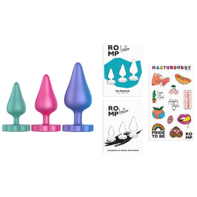 Romp-Luster Kit Allenamento Anale S/M/L con Base in Forma · Giocattoli anali (imaginea 9)