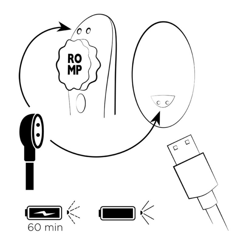 Romp-Party Vibratore Clitoride in Silicone Ricaricabile · Vibratori (imaginea 9)
